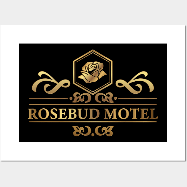 Golden Rosebud Motel Wall Art by Dotty42